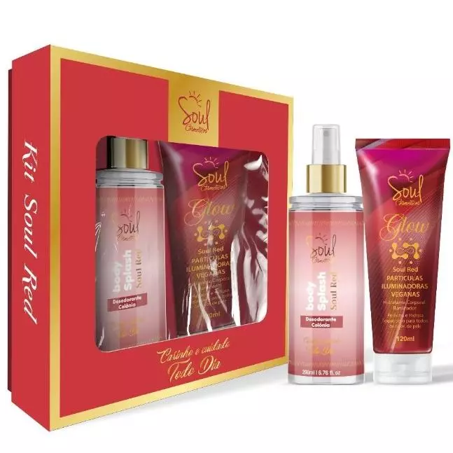 KIT BODY SPLASH+ HIDRATANTE SOUL RED