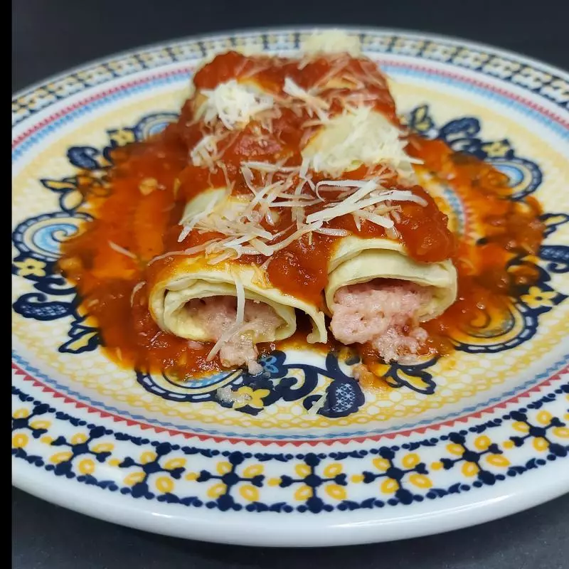 Canelone presunto e queijo c/3un