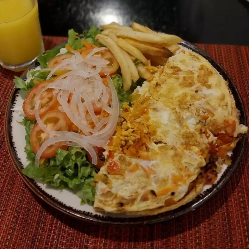 Recheado Frango com Batata + Salada