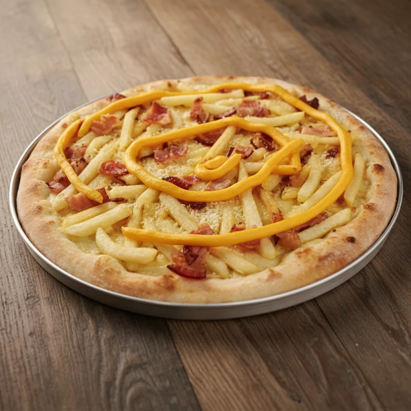 PIZZA BATATA FRITA C/ BACON (Grande)