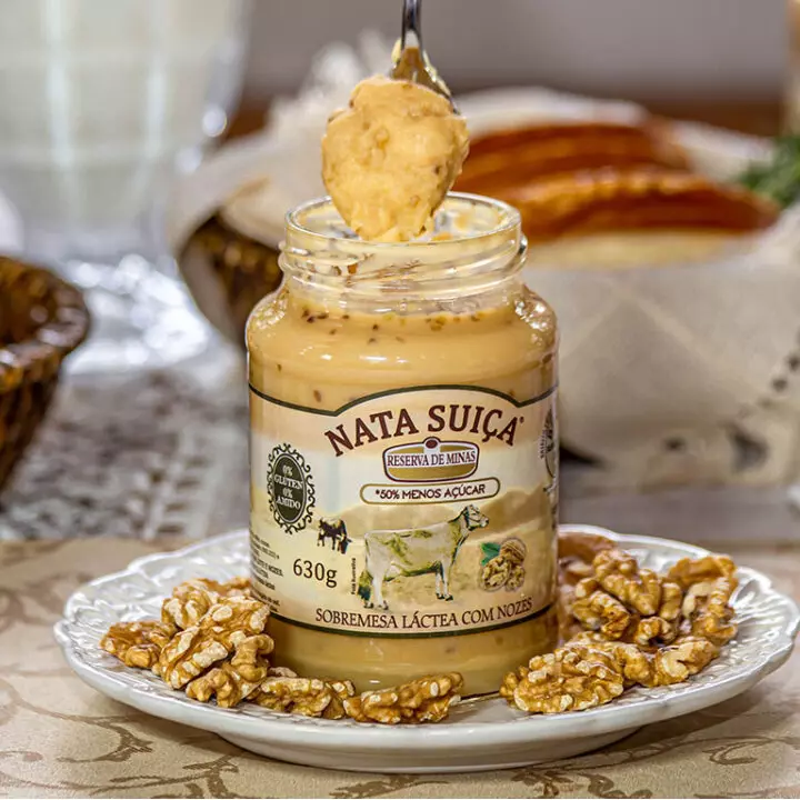Doce de Nata Suíça com Nozes