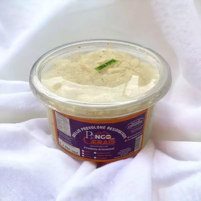 Provolone desidratado c lemon pepper