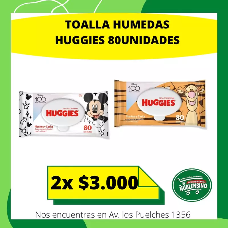 Pack toalla húmeda Huggies Disney