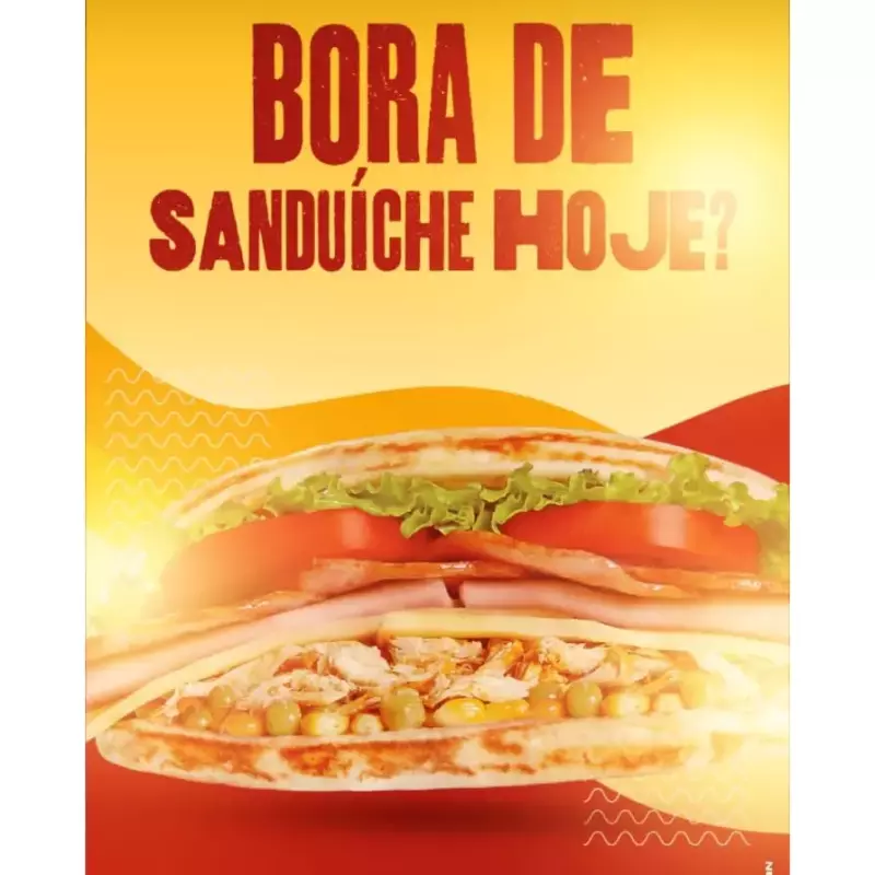 SANDUICHE DE FRANGO C/ CHEDDAR