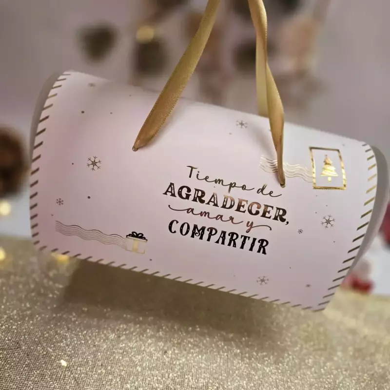 Caja Buzón Estampada Navidad