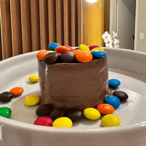 Brigadeirão com M&M's (150ml)