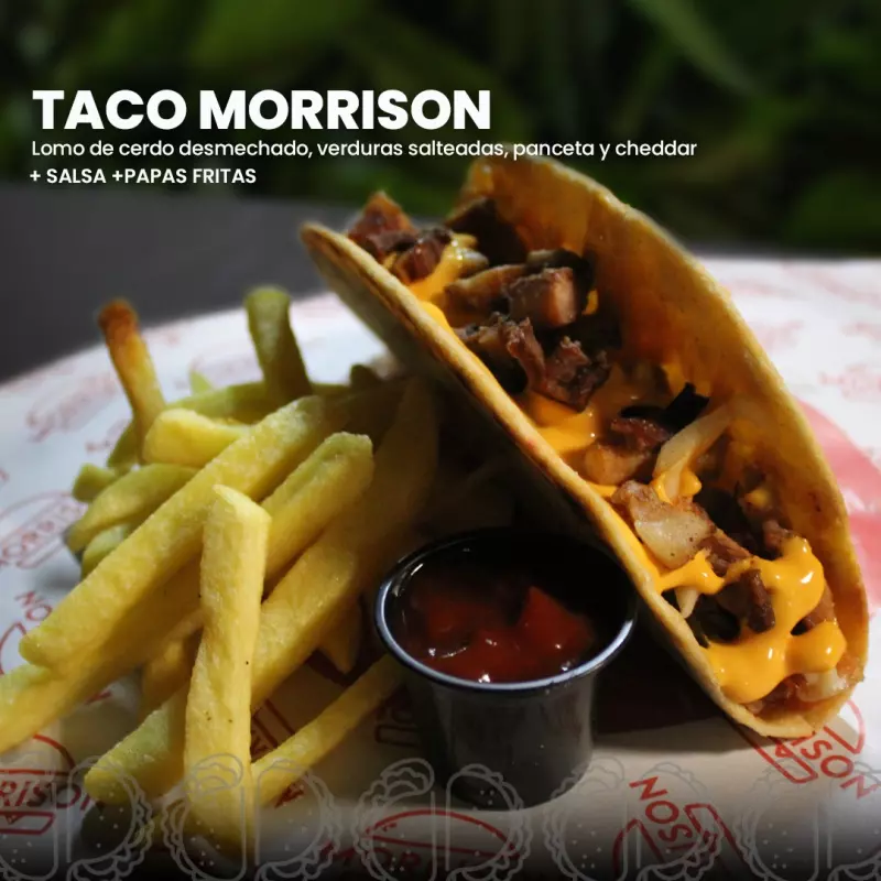Taco Morrison + fritas