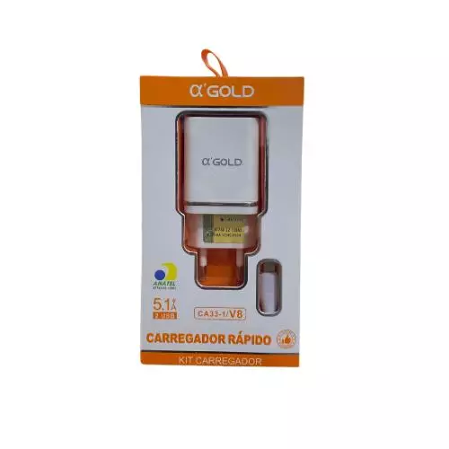 CARREGADOR GOLD V8 CA33-1