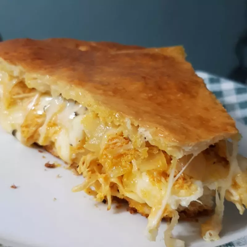 Pão delícia de Frango com queijos 😋