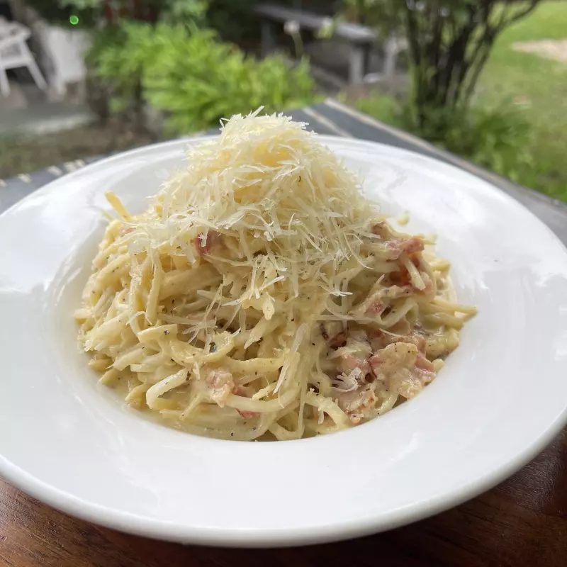 Keto "Pasta carbonara"
