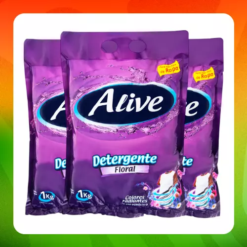 Bulto Alive Detergente Morado 1kg