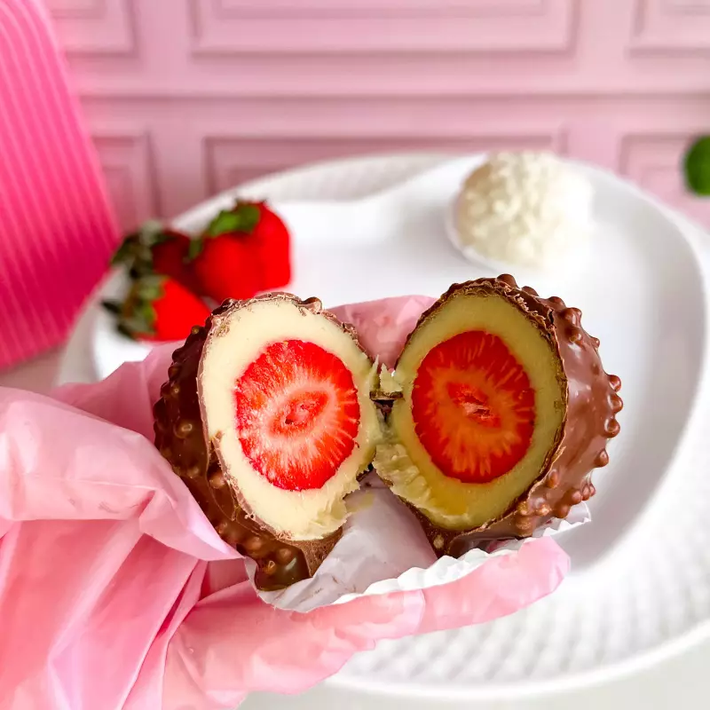 Bombom Crocante de Morango (blend)