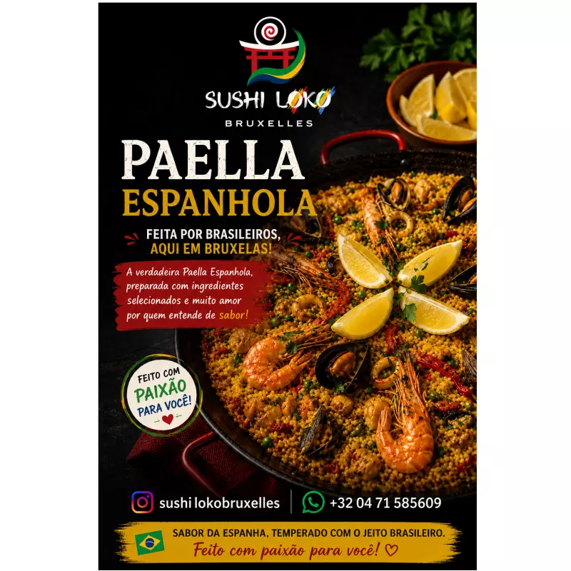 Paella Espanhola Individual