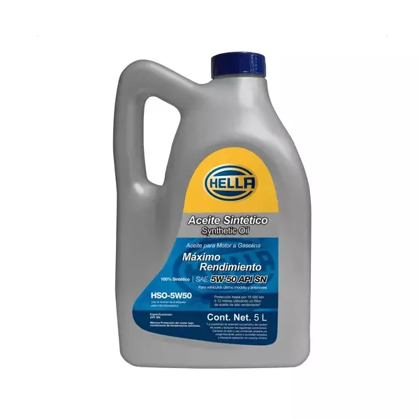 Hella SINTETICO SAE 5w-50 de 5 L.