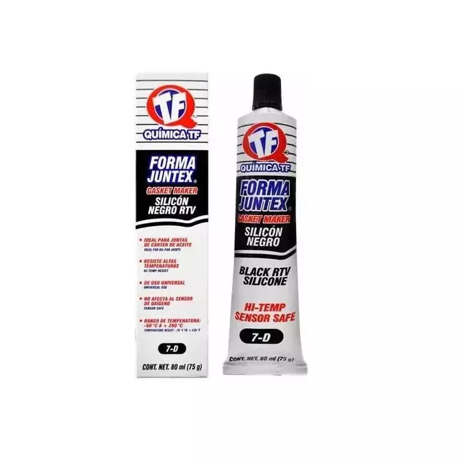 TF Silicón Negro de 80 ml.