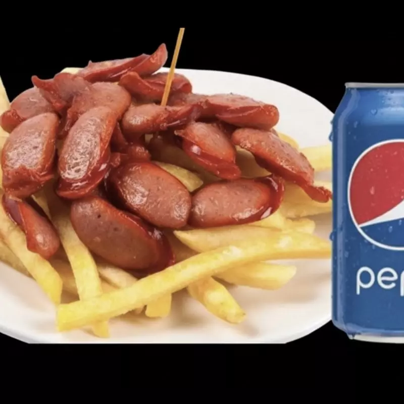 Salchipapa Personal + Bebida en lata