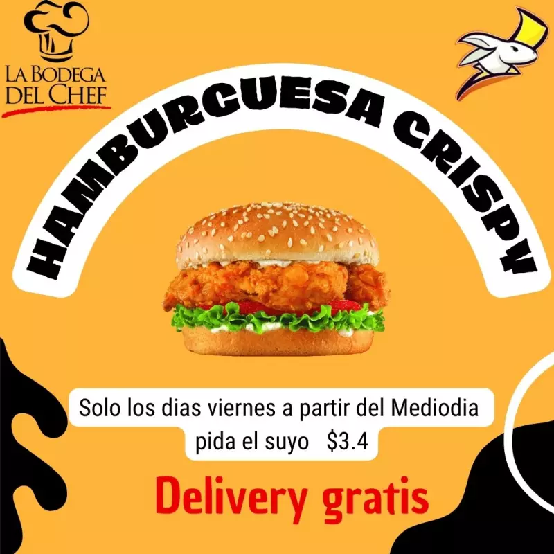 Hamburguesa  Pollo Crisy