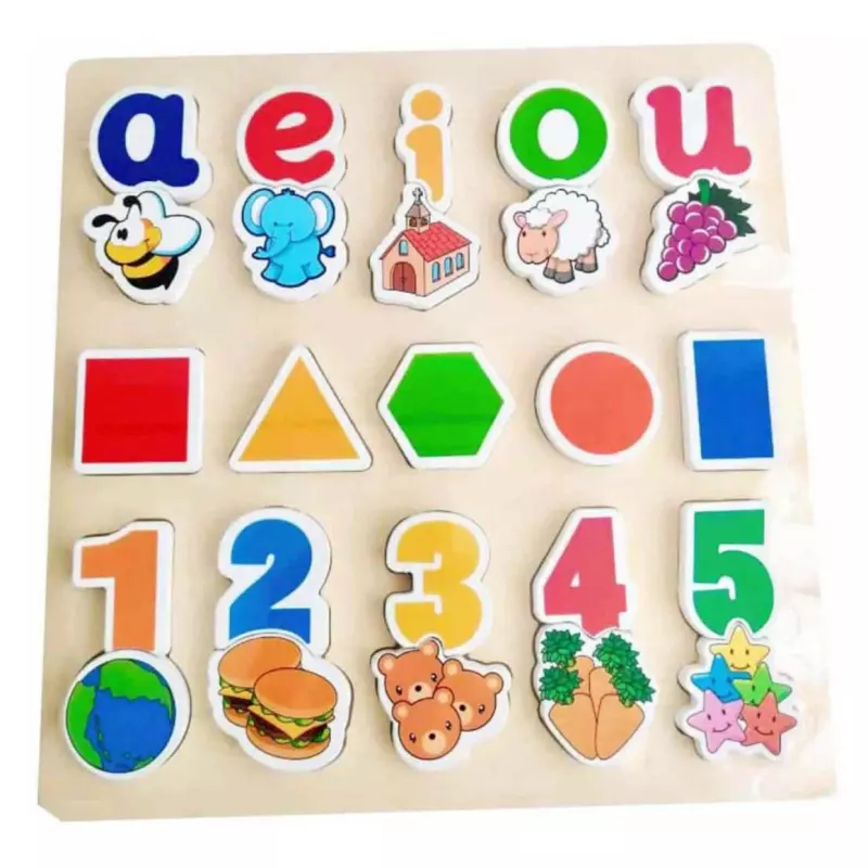 ROMPECABEZAS ALTO RELIEVE VOCALES