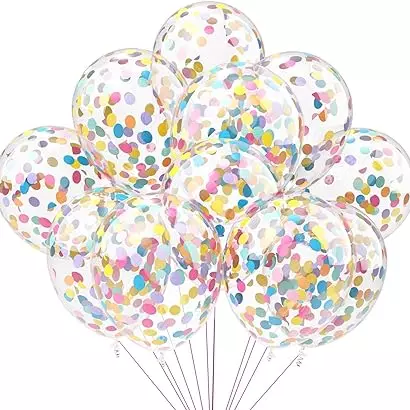 50 Globos con Confeti color 12 in