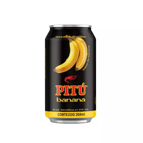 Cachaça Pitu Banana Lata 350ml