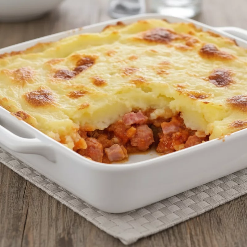 escondidinho de frango e calabresa