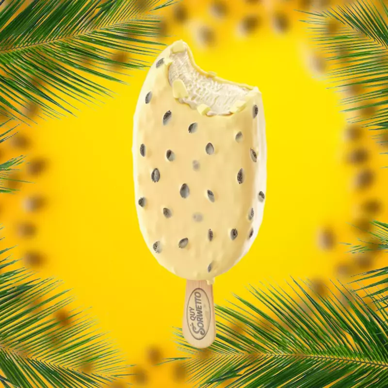 Picolé Mousse de Maracujá