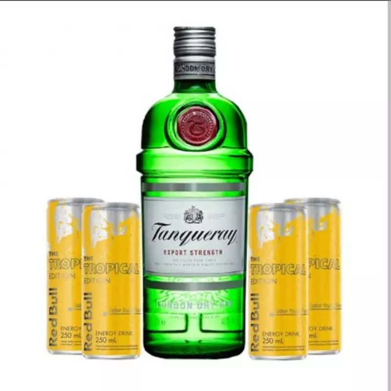Gin Tanqueray + 4 Red Bulls