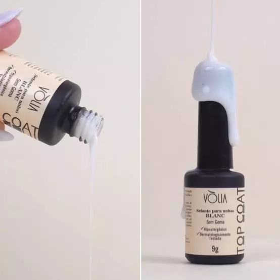 Top Coat Volia Vidro Blanc
