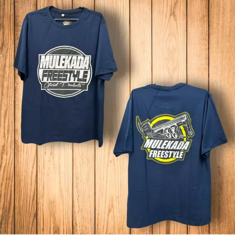CAMISETA LINHA ARQUEADO AZUL MARINHO