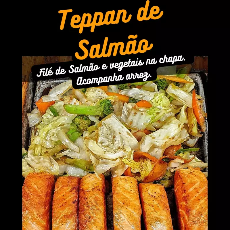 MEIO TEPPAN DE SALMÃO