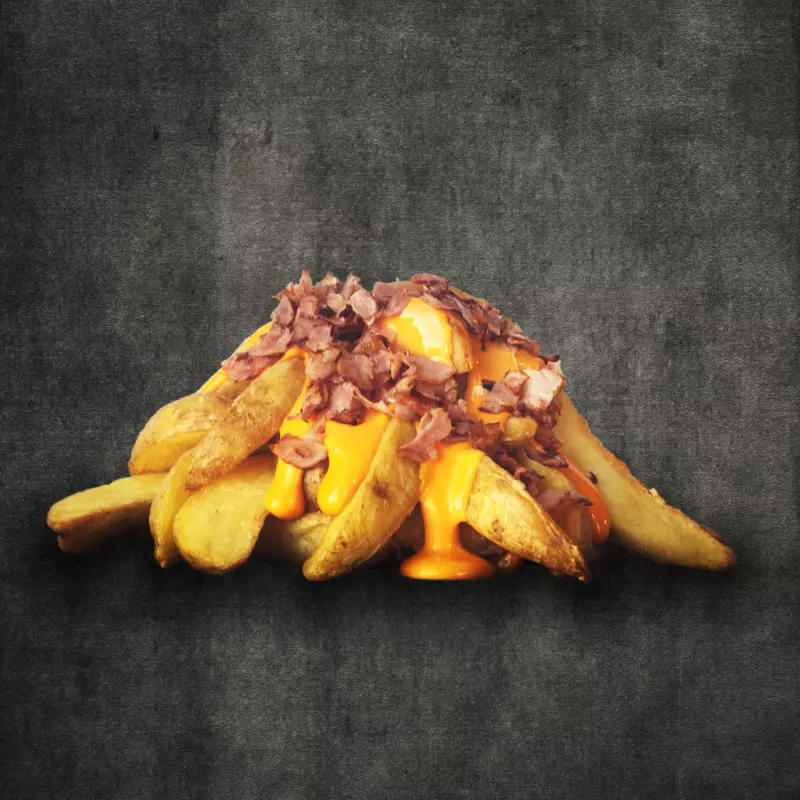 PAPAS RUSTICAS CHEDDAR Y BACON