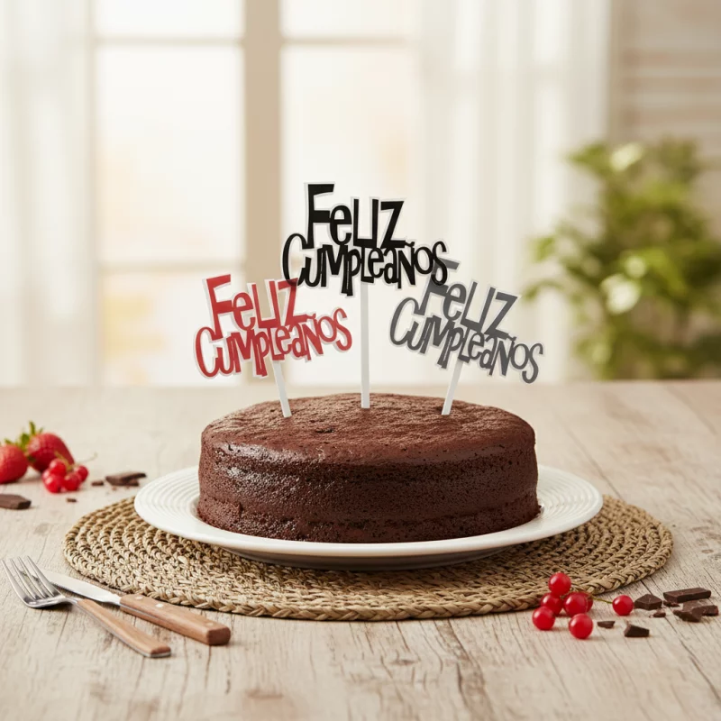 T034 TOPPER FELIZ CUMPLEAÑO-16X10CM