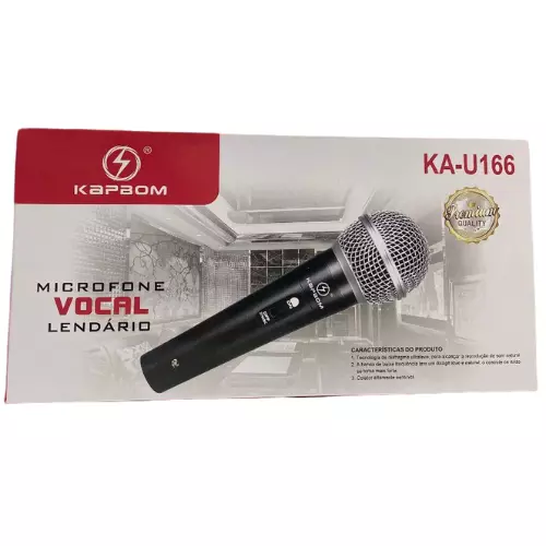 MICROFONE DINAMICO KAPBOM KA-U166