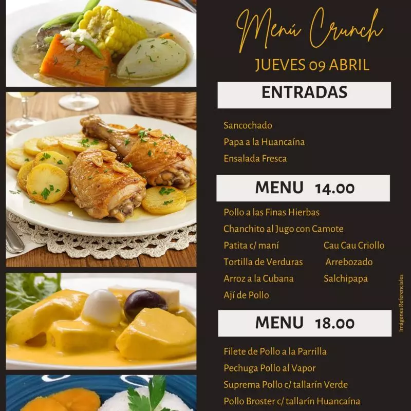 Menú 14.00 soles
