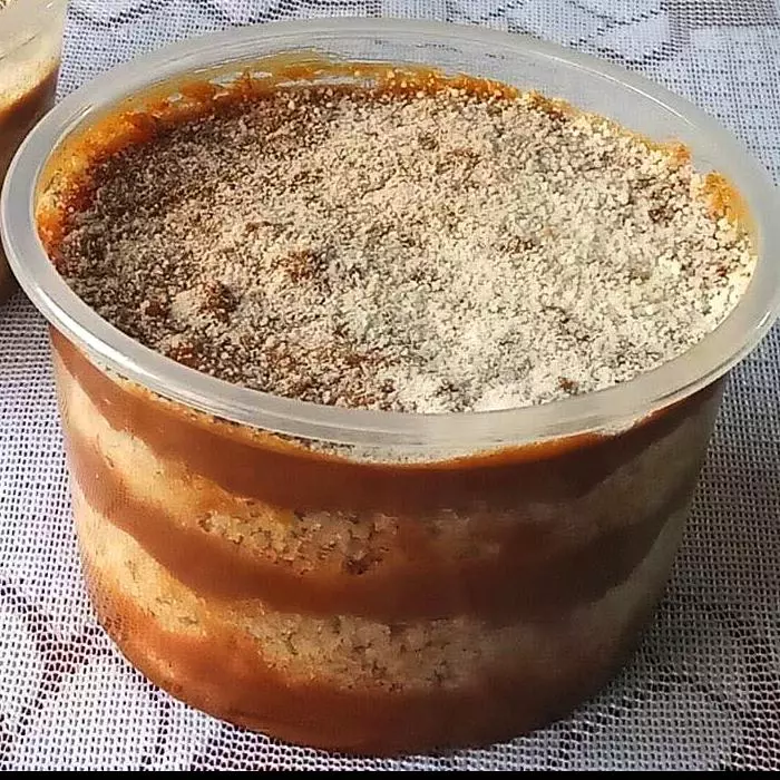 Bolo de pote Churros