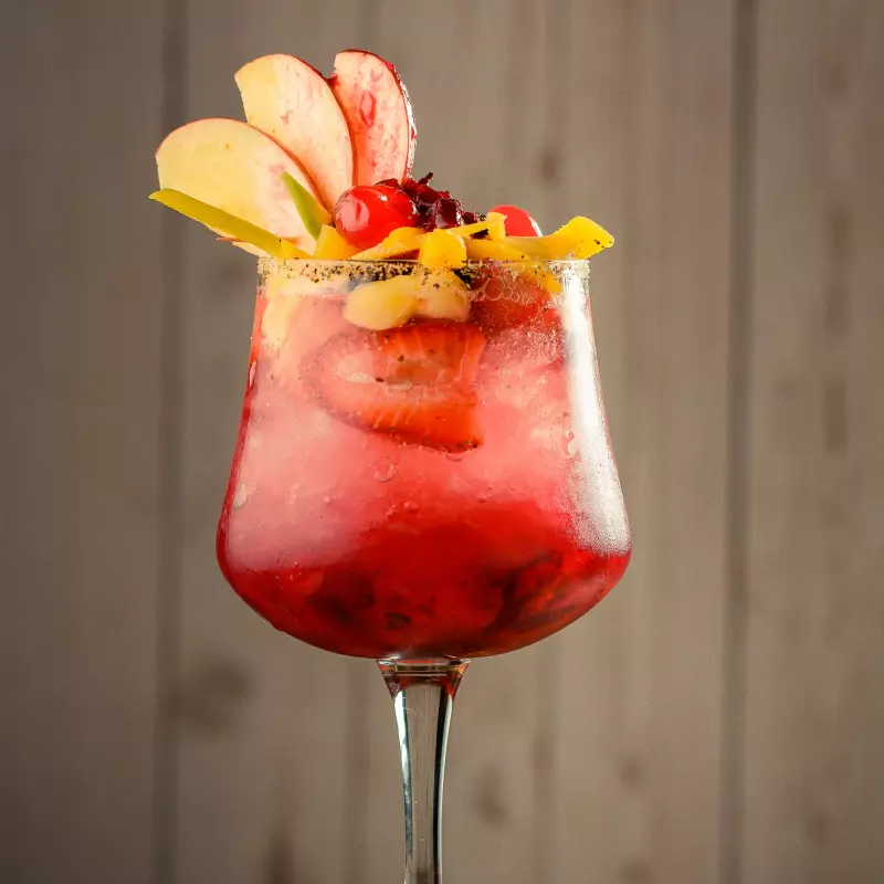 Soda de frutos rojos