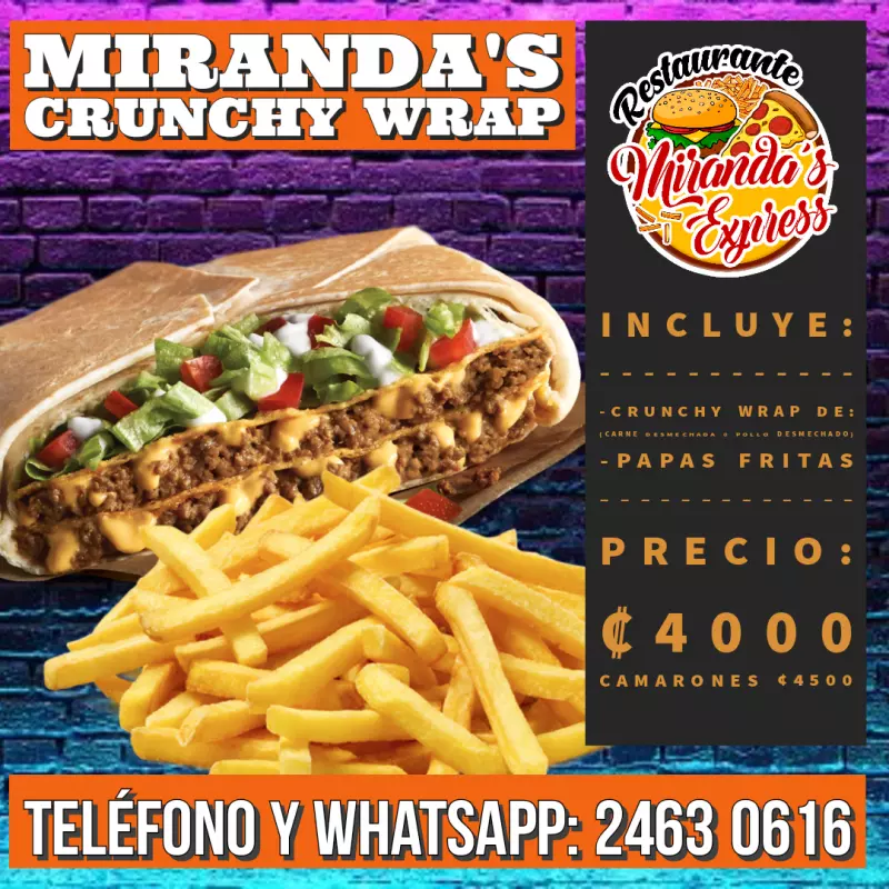 Mirandas Crunchy Wrap