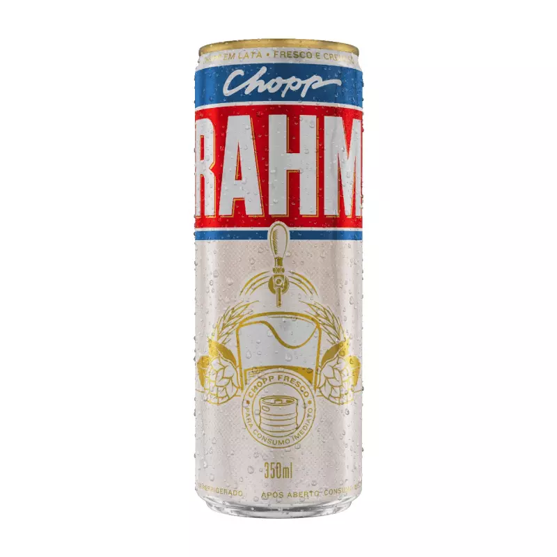 Brahma chopp 350ml ( lata amarela)