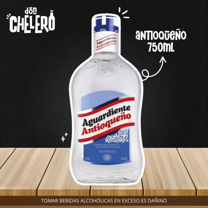 AGUARDIENTE ANTIOQUEÑO AZULX750 ML