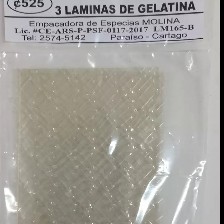 LAMINA GELATINA