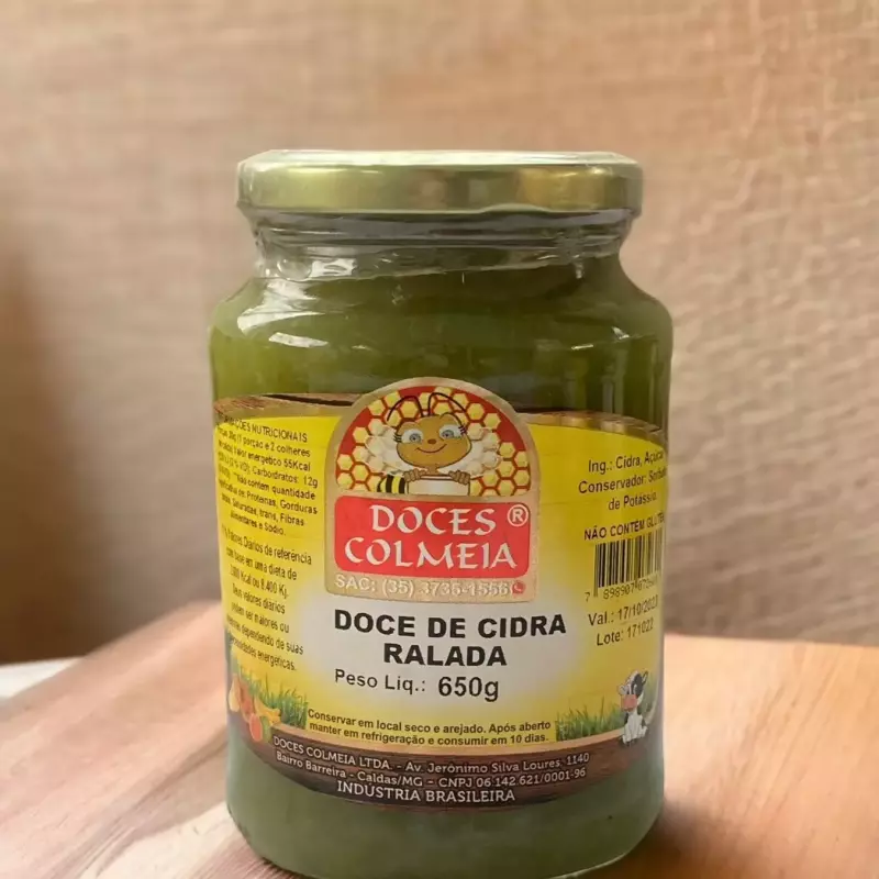 Doce de cidra ralada