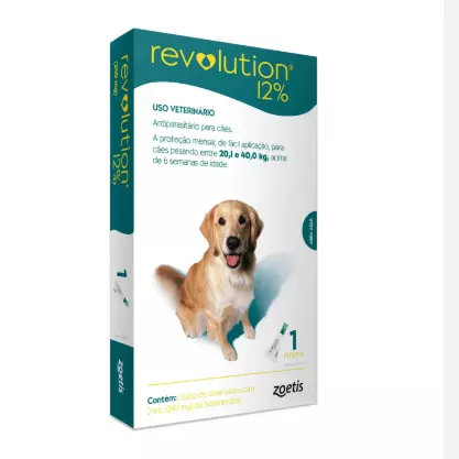 Revolution Cães 20 a 40kg (1 pipeta)