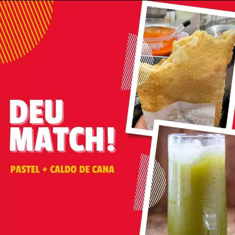 Pastel com Caldo de Cana