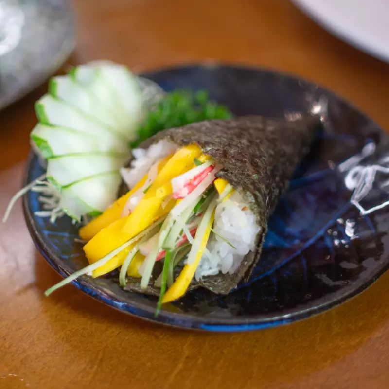 Temaki california vegetariano