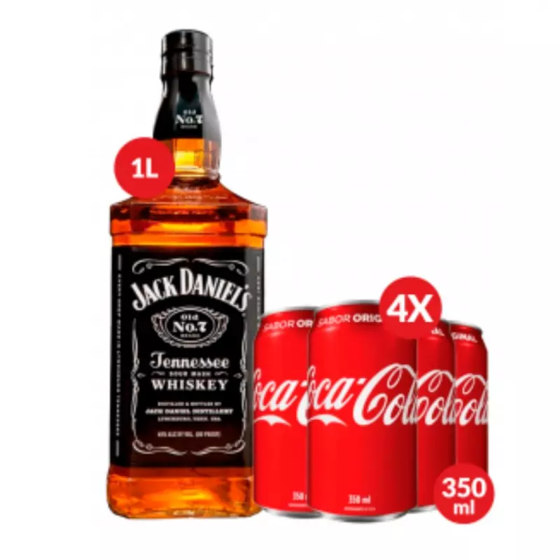 Combo Jack Daniel's e Coca-Cola