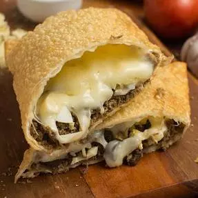 Carne com Queijo e Bacon