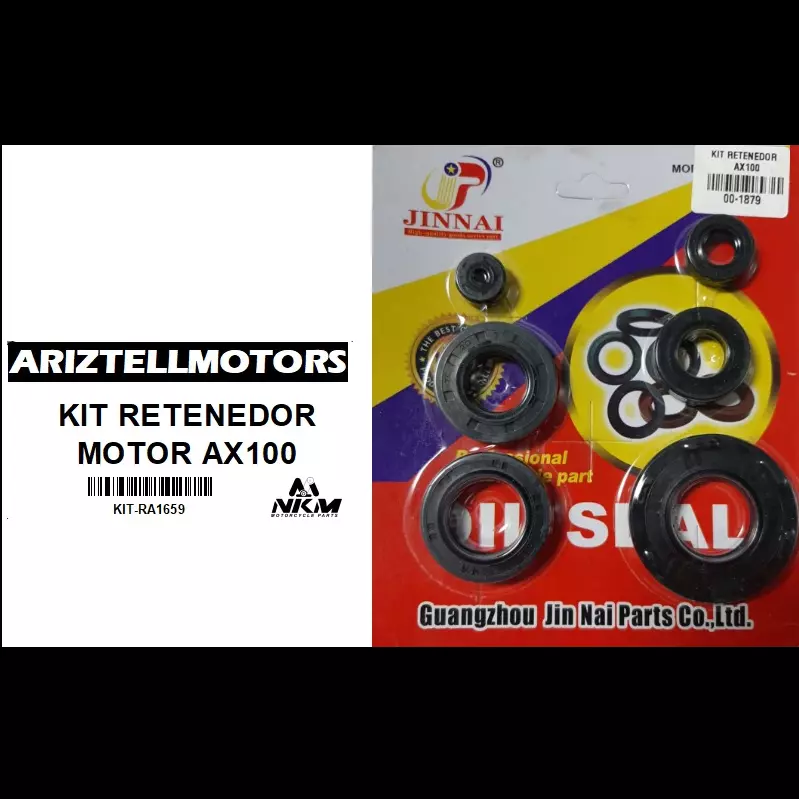 KIT RETENEDOR MOTOR AX100 DOBLE RES