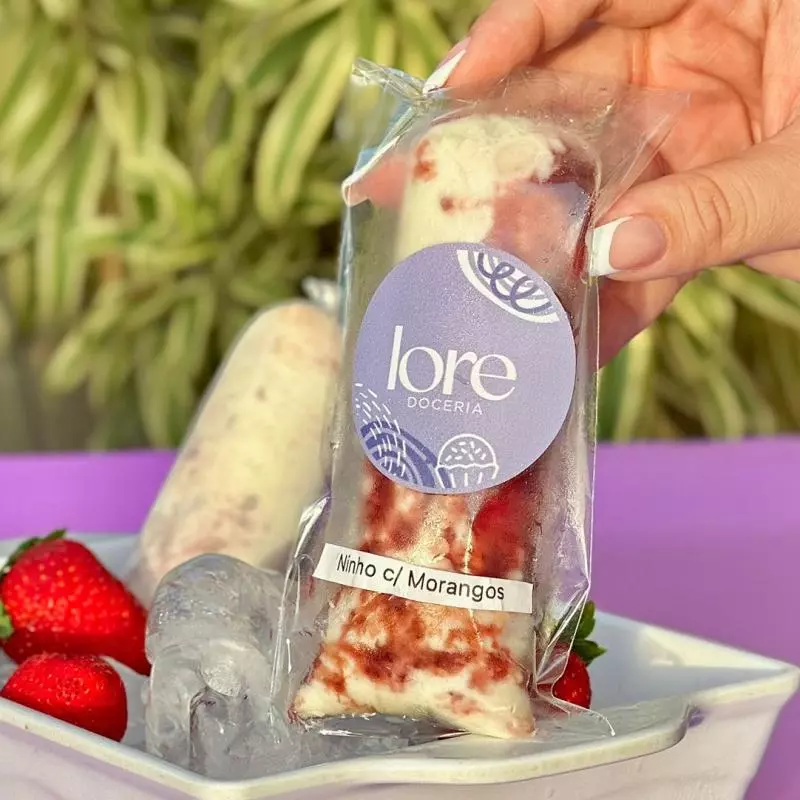 GELADINHO: NINHO C\ MORANGOS