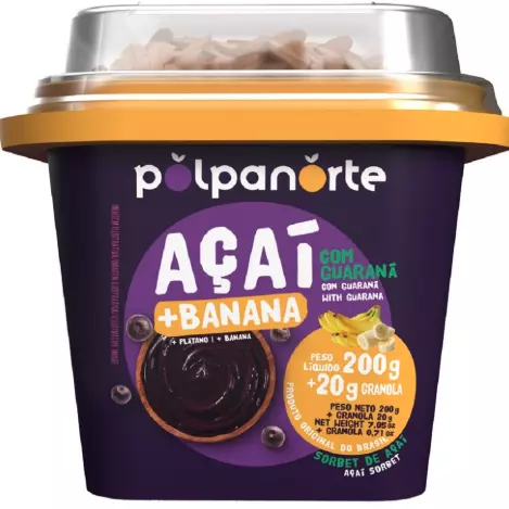 Açaí Banana+Granola 200g PolpaNorte