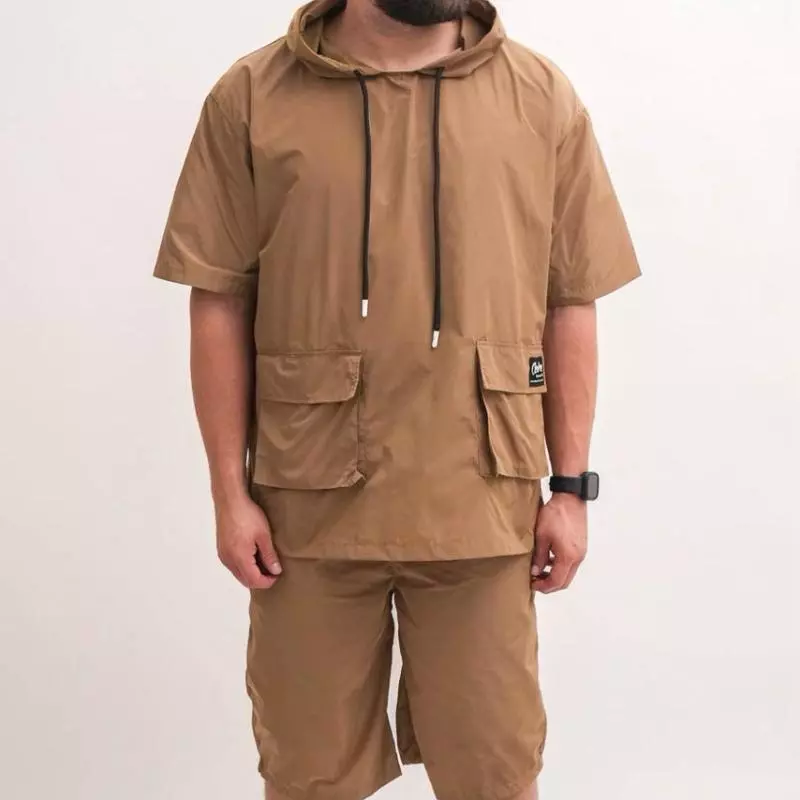 Conjunto Hoodie y Bermuda Tech